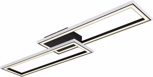 Netlighting Mirella Semi Ceiling Light Black LED Dimmable with Remote Control