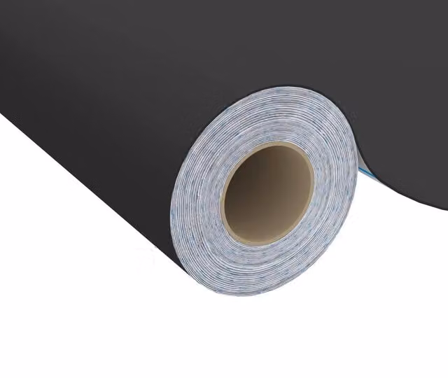 Berkfield Home Self-adhesive Black PVC Furniture Film, W: 90 cm, L: 500 cm