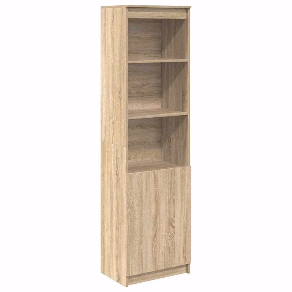 Berkfield Home Sonoma Oak Highboard in Beige, W/D/H: 50 x 35 x 180 cm – 2