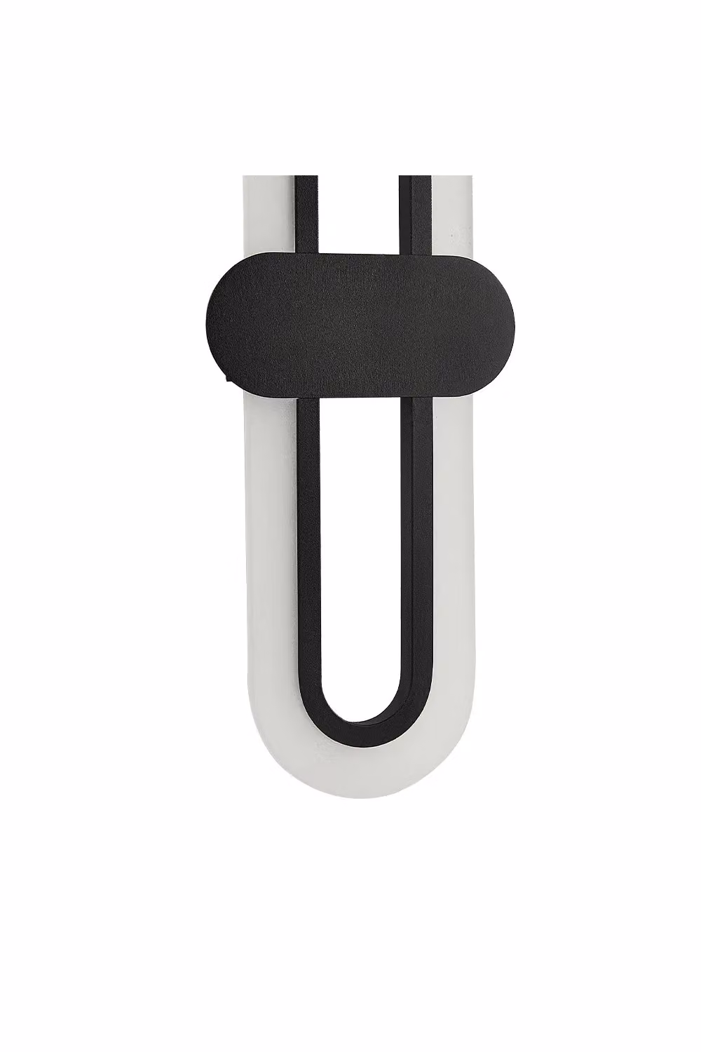 Living and Home Modern Minimalistic Oval LED Wall Light in Black – 3
