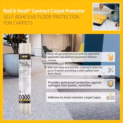 Sika Transparent Construction Film, W: 60 cm, L: 50 m – 3