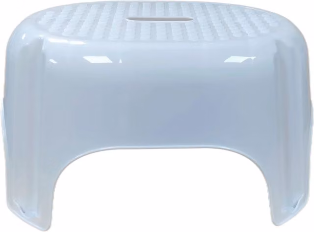 RSW Anti-Slip Plastic Step Stool in White, W/D/H: 43 x 43 x 33 cm