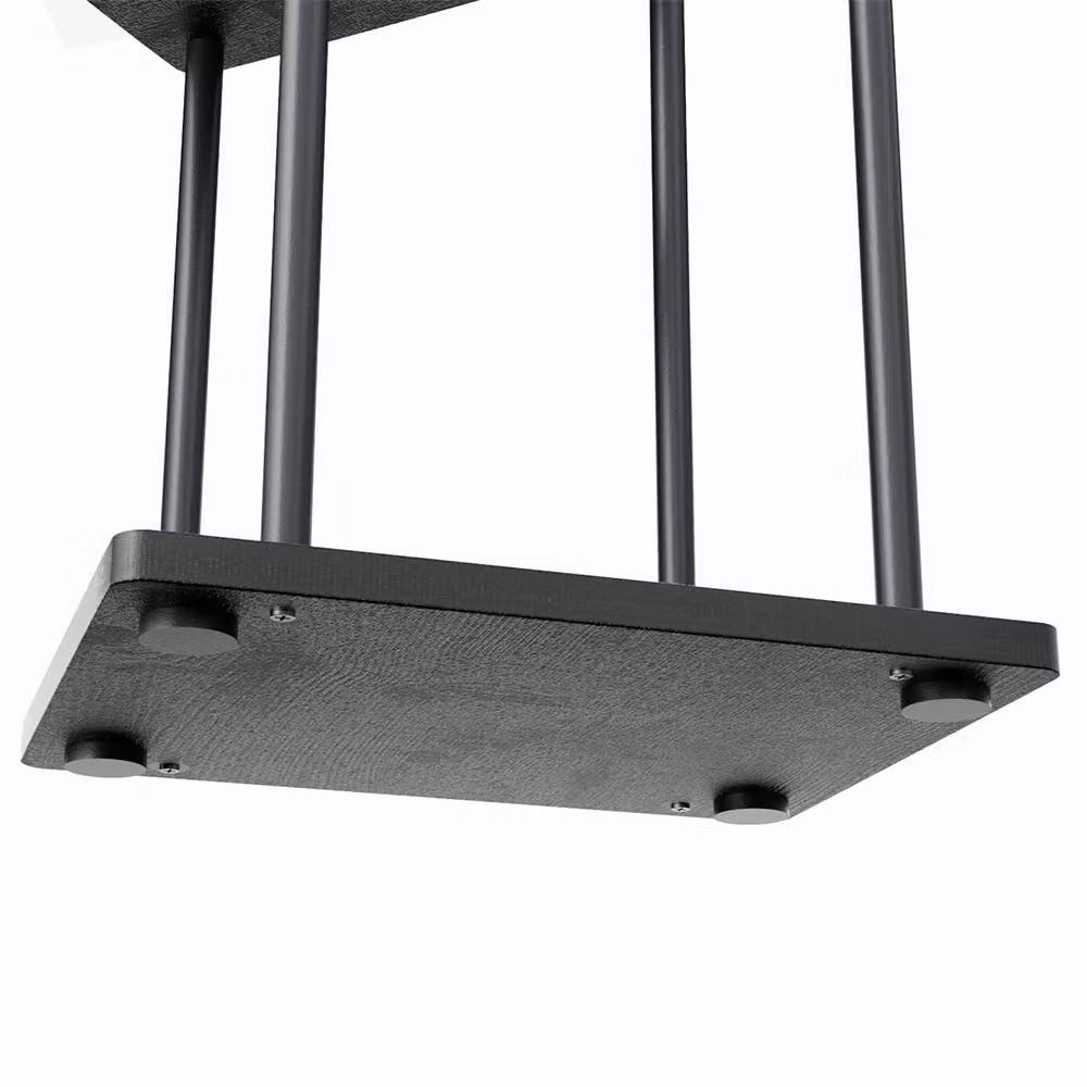 Garden Sanctuary 6-Tier Black Metal and MDF Plant Stand for Indoor and Garden Display – 5