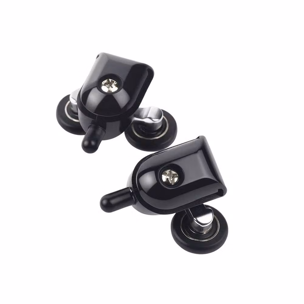 SPETLEK Twin Shower Door Rollers Runners Wheels 23mm Top in Black, 100 cm – 4