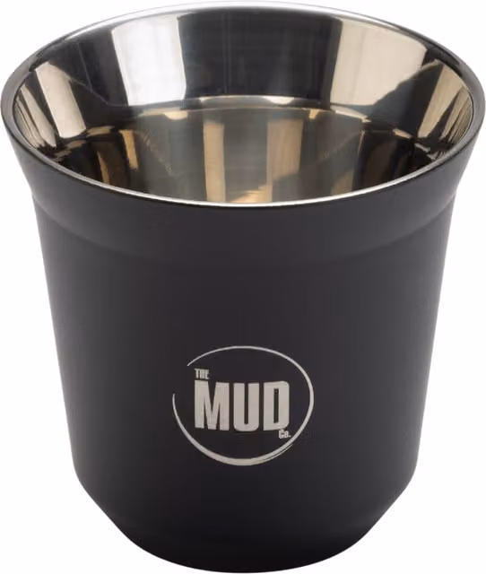 The MUD Co. Double Walled Stainless Steel Thermal Espresso Cup in Black
