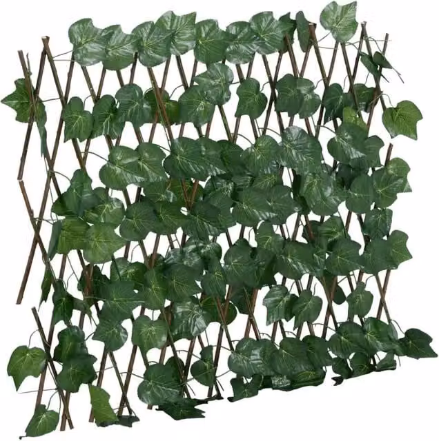 Berkfield Home Artificial Grape Leaf Trellis, Green, W: 190 cm, H: 60 cm – 1