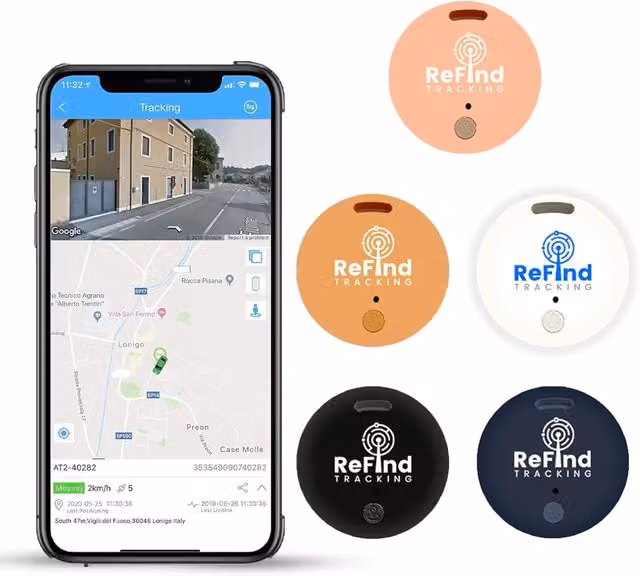 ReFind R2 Smart Bluetooth Tracker for Mobile Phones - Pink