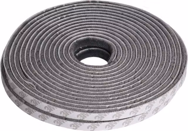 Livingandhome Self-Adhesive Grey Brush Seal Strip for Doors and Windows