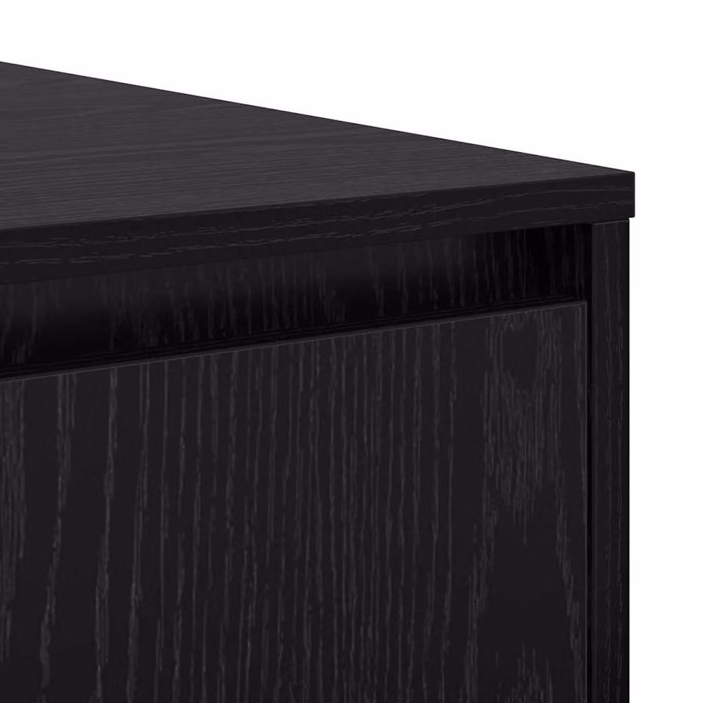 Berkfield Home Modern Square Coffee Table in Black Oak, W/D/H: 80 x 80 x 31 cm – 5