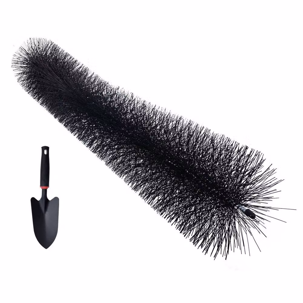 VEVOR 20 Pack Durable Black Galvanised Steel Gutter Brushes – 2