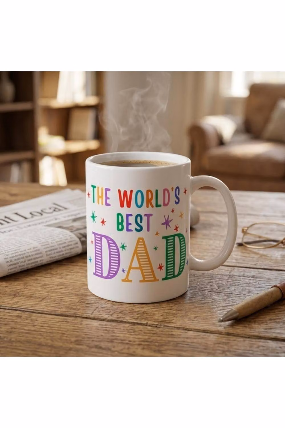 Dyzi Worlds Best Dad Ceramic Coffee Mug in White – 2
