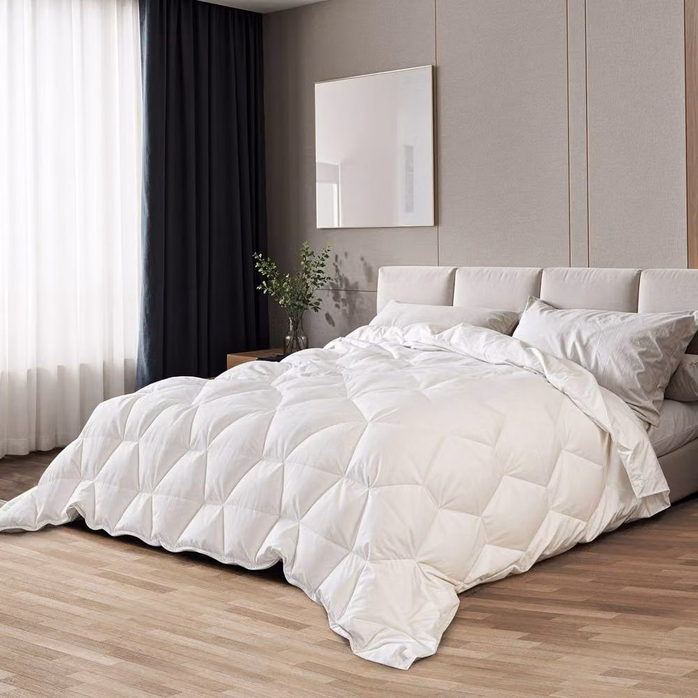 The White Stone Winter Duvet in White, Super King, with 400 gsm Hollow Fibre Wadding Filling – 2