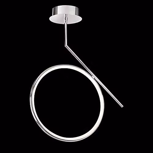 Netlighting Olimpia LED Ceiling Light, 25W, 3000K Warm White, 1875lm, Chrome – 2