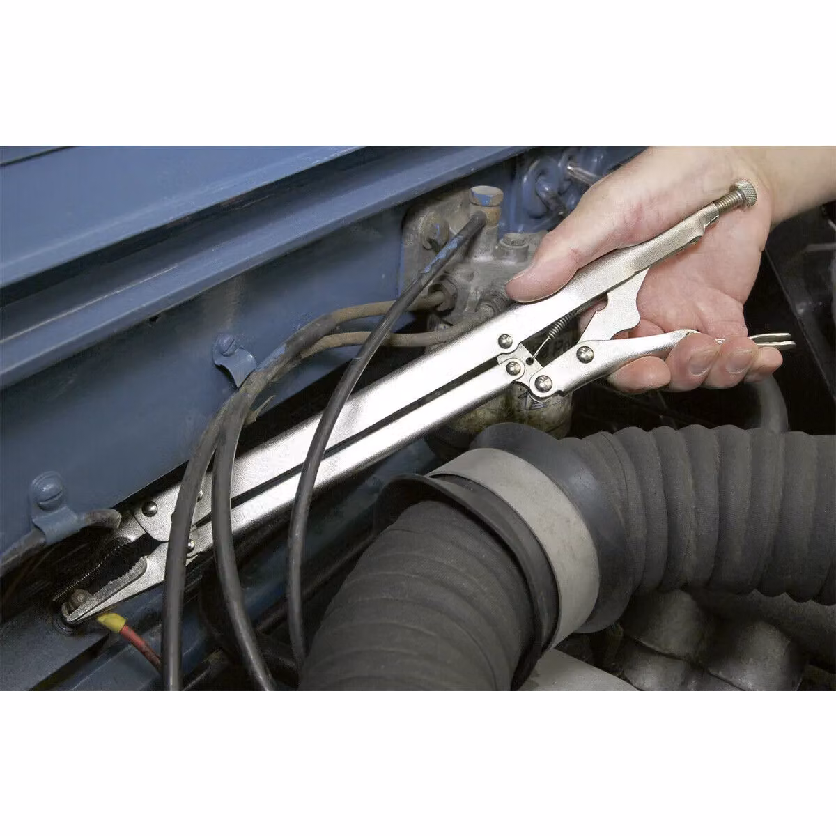 Loops Extra-Long Locking Pliers in Silver, Drop Forged Steel – 2
