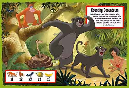 Disney Classics Wipe-Clean Activity Placemats for Children, Multicolour – 2