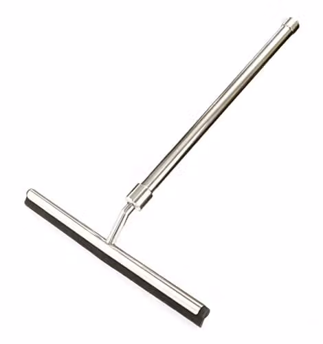mysmartbuy Telescopic Stainless-Steel Squeegee with 26cm Rubber Blade in Silver
