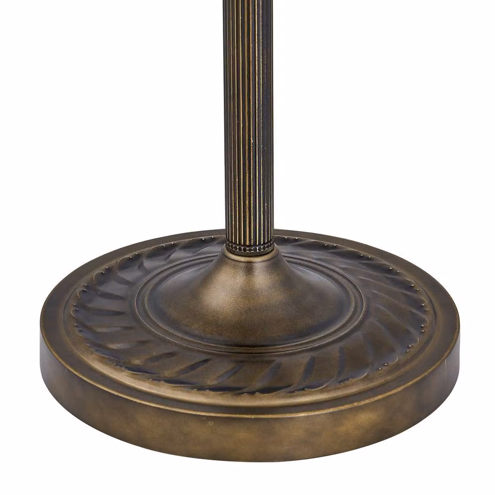 First Choice Lighting Nicolson Natural Tiffany Jewel Uplighter Floor Lamp in Bronze, Height: 167 cm – 3