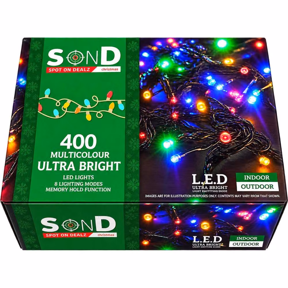 Spot On Dealz 400 LED Multicolour Christmas Snowing Lights with Controller for Indoor and Outdoor Use – 2