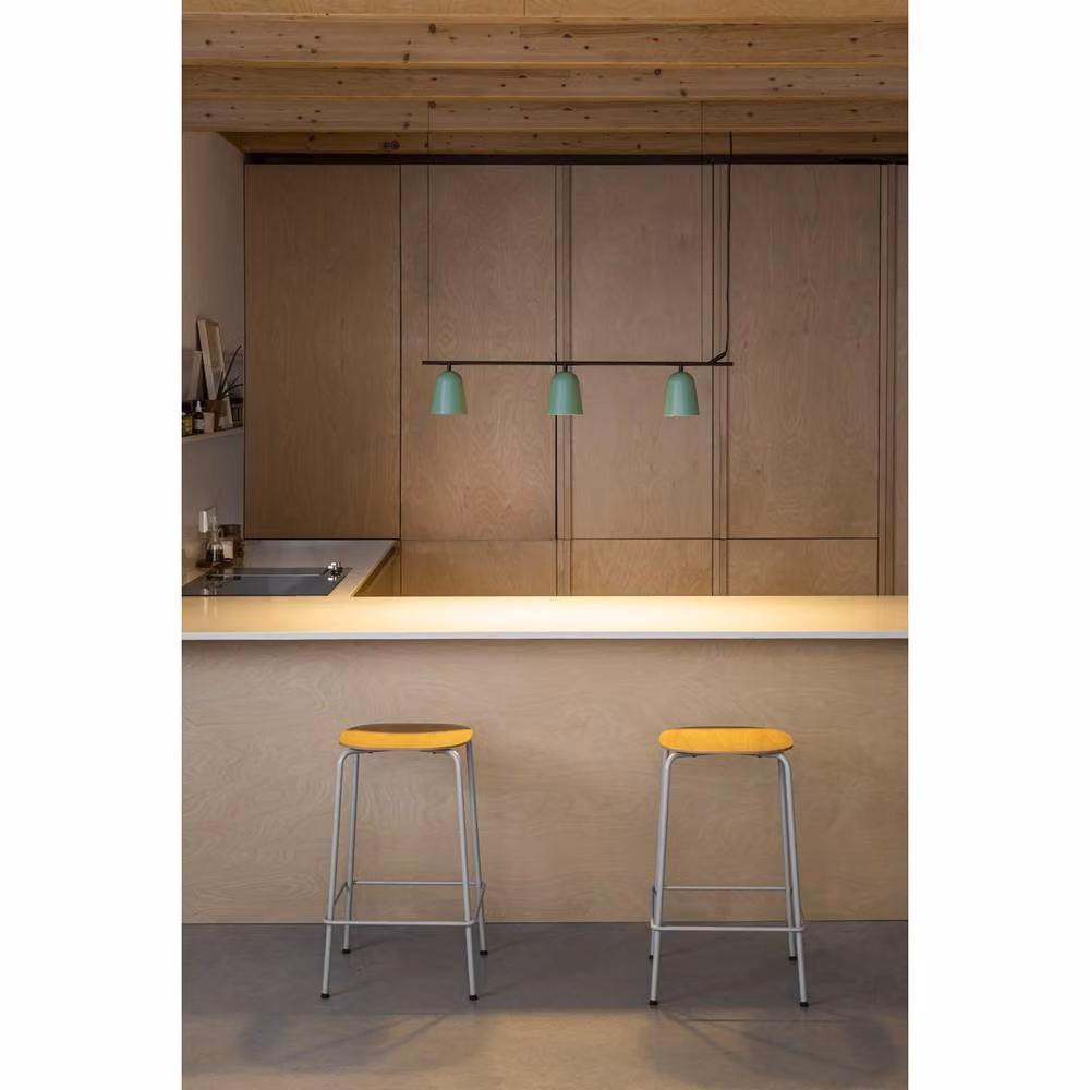 Netlighting FARO Barcelona 3 Light Bar Pendant Ceiling Light in Matt Green – 3