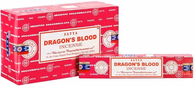 Satya Dragon's Blood Incense Sticks, Red
