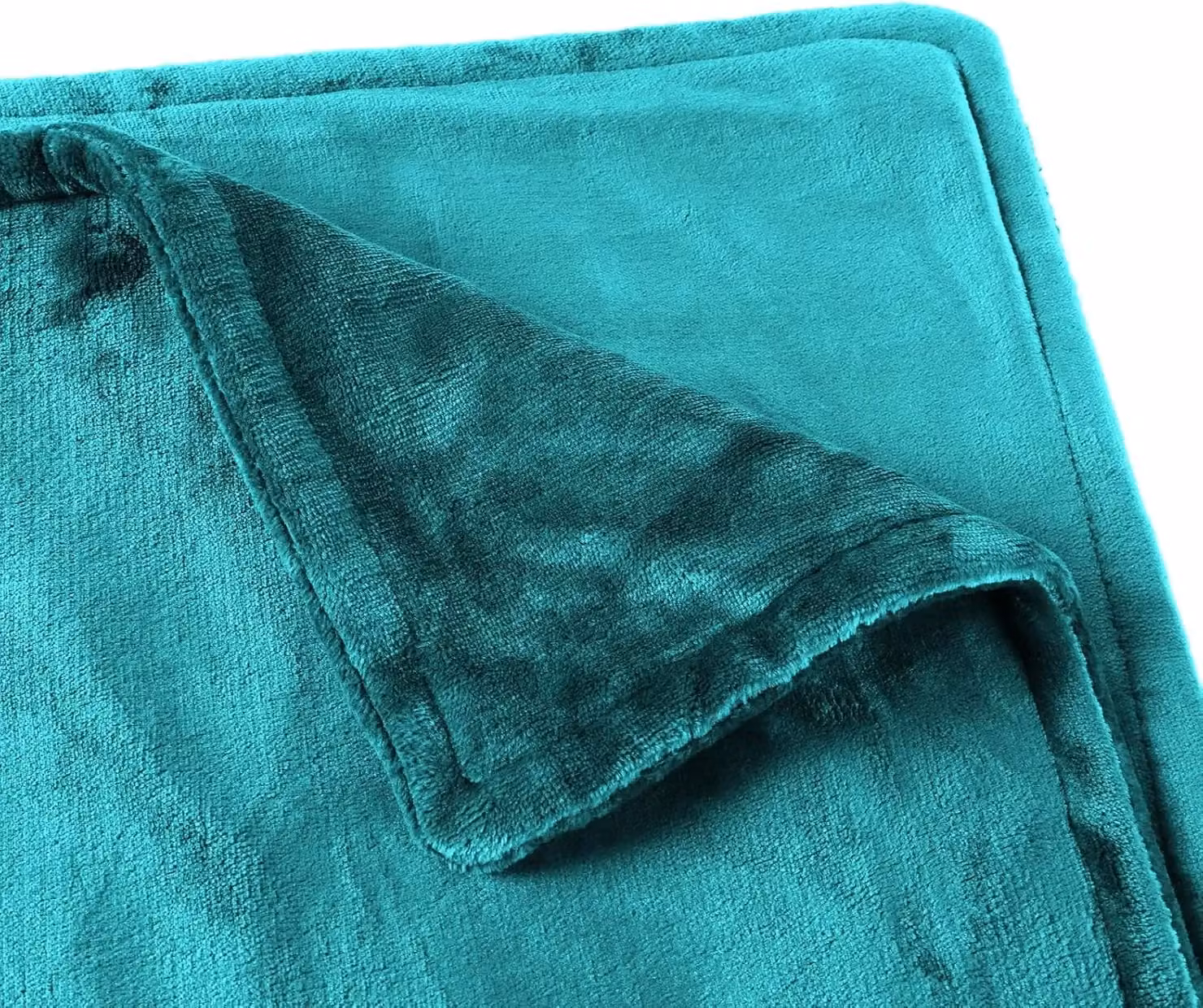 Alecome Women's Electric Heated Fleece Throw Blanket with Remote and Timer in Petrol – 4