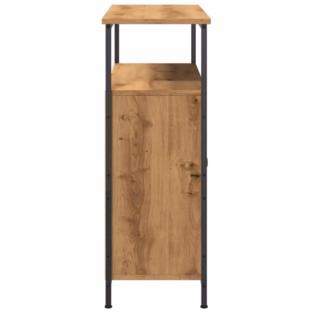 Berkfield Home Artisan Oak Sideboard in Brown, W/D/H: 70 x 30 x 80 cm – 4