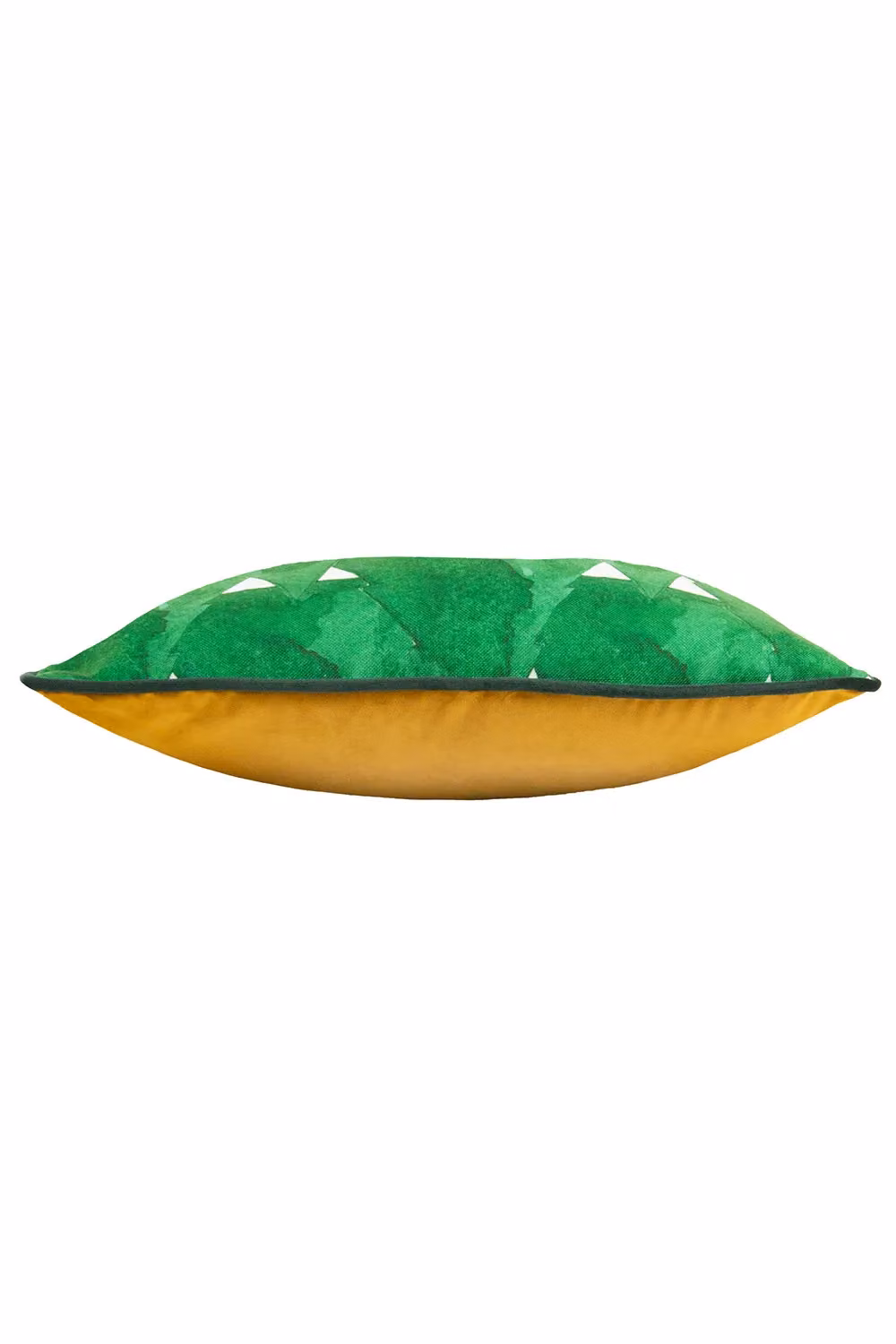 Furn Hide & Seek Santa Graphic Printed Velvet Reverse Cushion in Green and Gold, W/D/H: 43 x 43 x 43 cm – 2