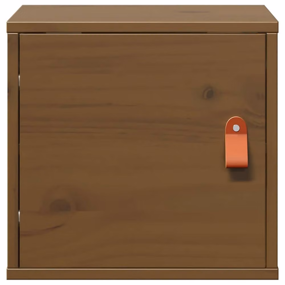Berkfield Home Set of 2 Wall Mounted Cabinets in Honey Brown Solid Pine Wood, W/D/H: 31.5 x 30 x 30 cm – 3