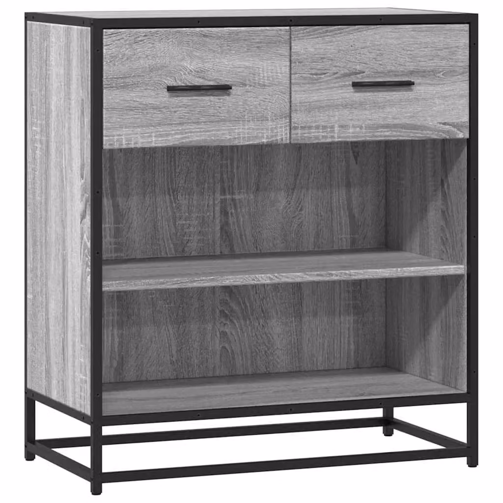 Berkfield Home Grey Sonoma Sideboard in Engineered Wood, W: 68 cm, D: 35 cm, H: 76 cm – 2