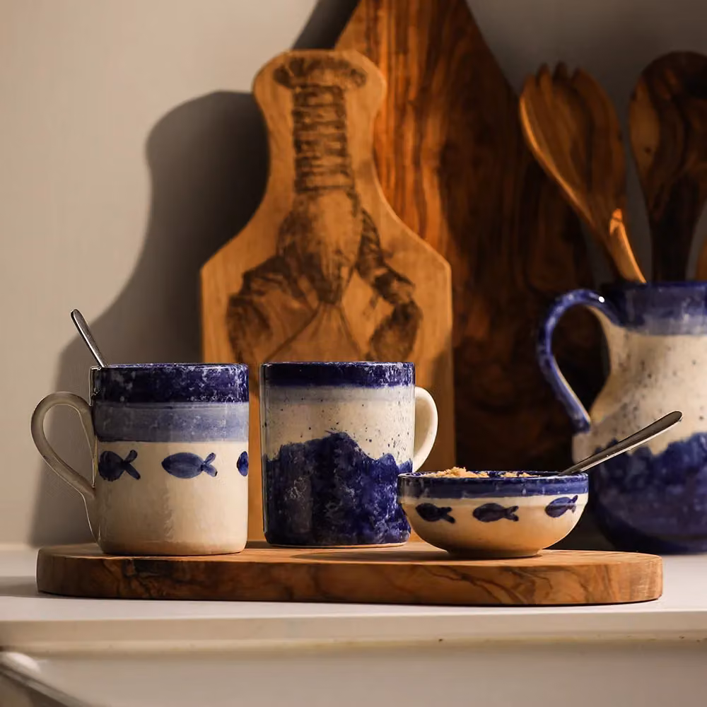 Selbrae House Ceramic Mug in Blue – 3