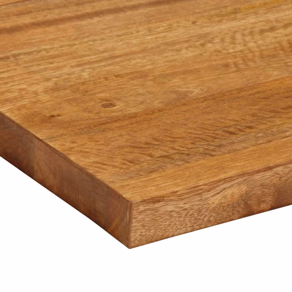 Berkfield Home Rectangular Solid Mango Wood Table Top, Brown, W: 110 cm, D: 20 cm, H: 3.8 cm – 2