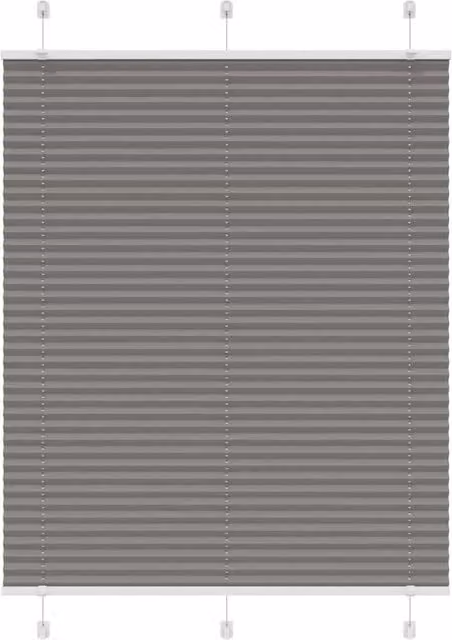 Berkfield Home Single Pleat Fabric Blind in Anthracite Grey, W: 105 cm, H: 100 cm