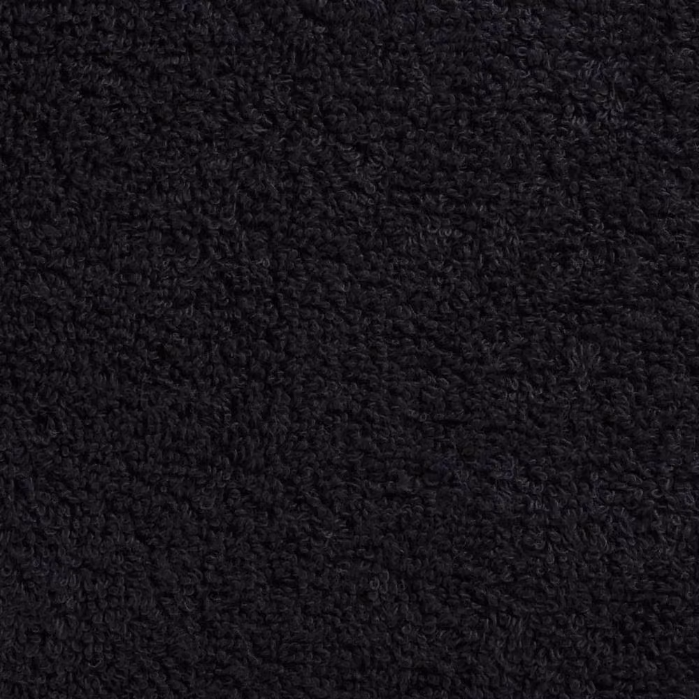 Berkfield Home SOLUND Premium Cotton Terry Bath Towel Set, 4 Pieces, Black, W: 100 cm, L: 150 cm, 600 gsm – 5