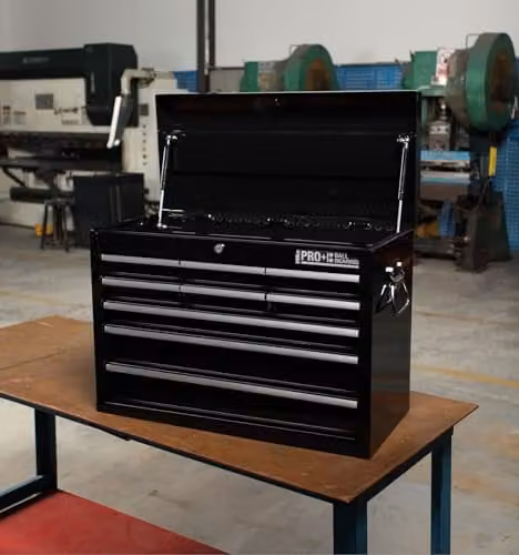 Hilka HD PRO+ HDPPC109 9 Drawer Steel Chest in Black, Width: 66 cm – 2