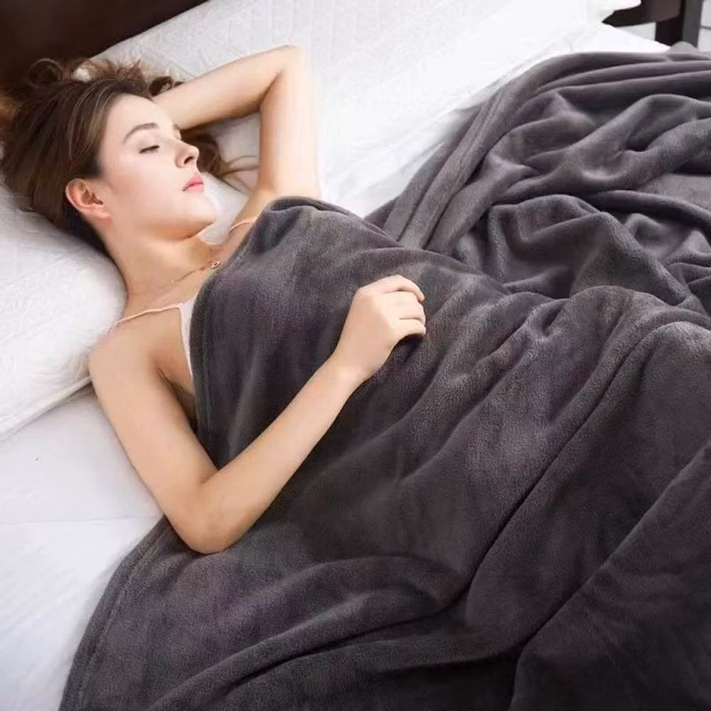 PAWNORA Extra Large Dark Grey Fluffy Faux Fur and Fleece Blanket – 2