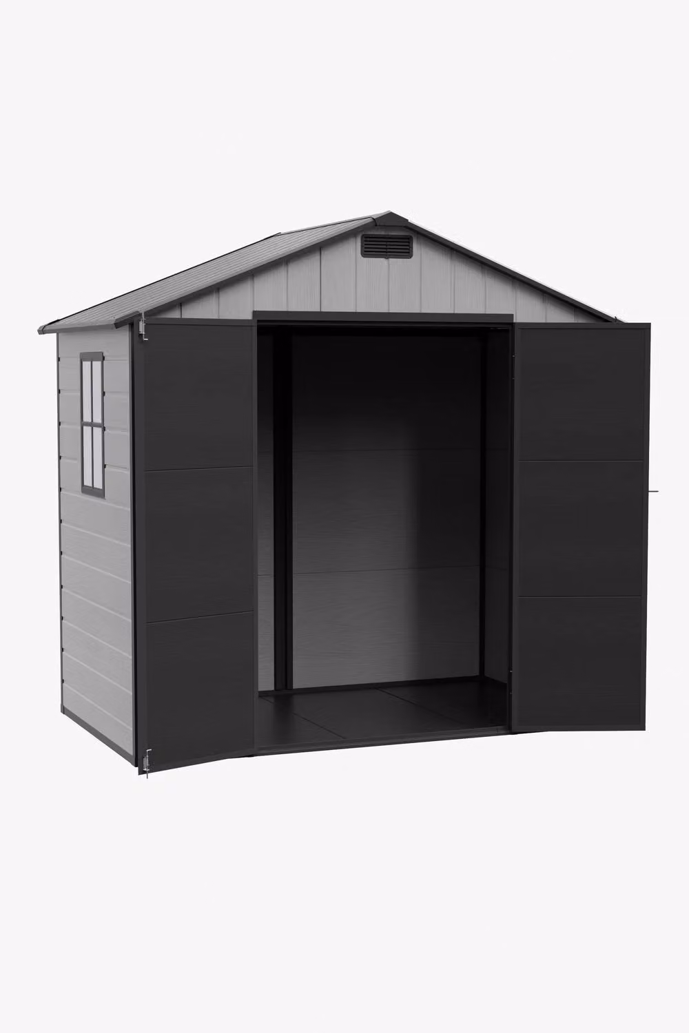 Living and Home Large Gable Garden Storage Shed in Grey, W: 243.8 cm, D: 121.9 cm, H: 183.0 cm – 5
