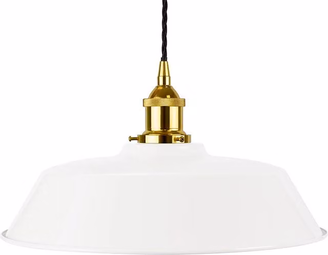 SE Home Chancery Pendant Light in White, Gold and Black