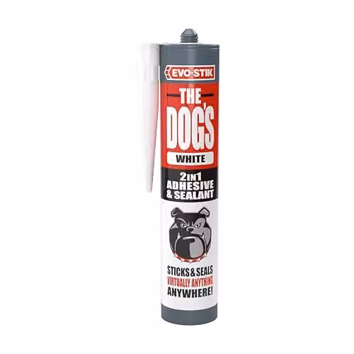 Evo-Stik Multipurpose Adhesive and Sealant, White, 290ml – 1