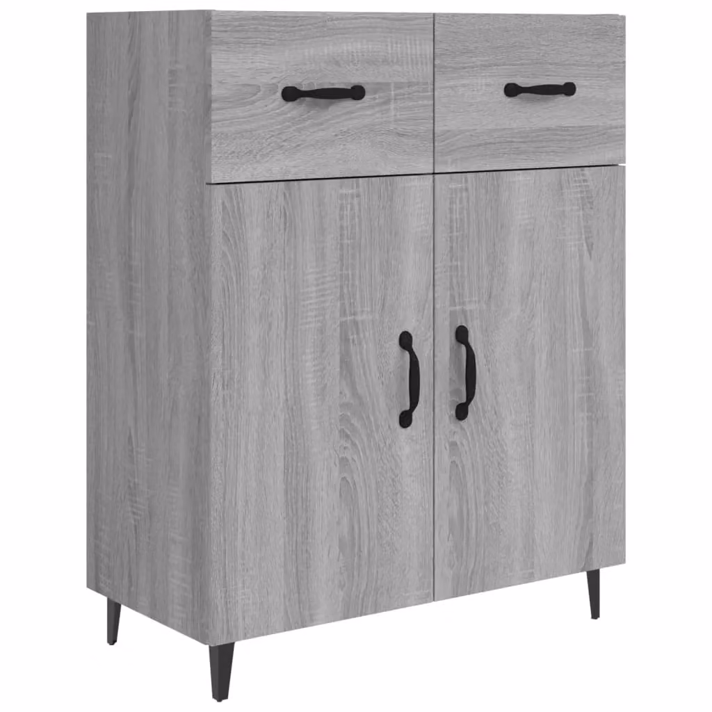 Berkfield Home Grey Sonoma Sideboard in Engineered Wood W/D/H: 69.5 x 34 x 90 cm – 2
