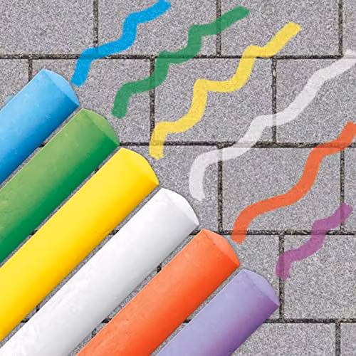 SES Creative Playground Chalks, 6 Pack, Multicolour – 2