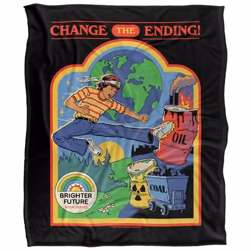 Steven Rhodes Change The Ending Multicolour Super Soft Fleece Throw Blanket W/D/H: 152 x 127 cm – 5