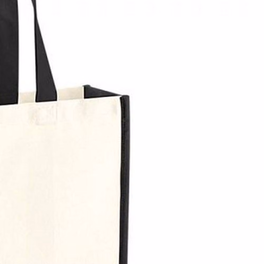 Westford Mill Gallery Canvas Tote Bag in Beige, Sand and White, W/H/D: 42.0 x 39.0 x 13.0 cm – 2