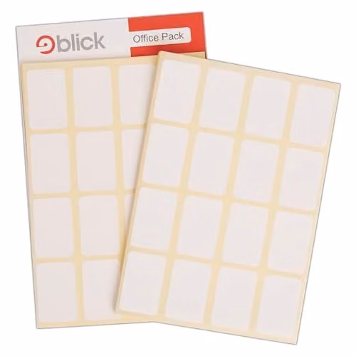 Blick White Self Adhesive Address Labels, Rectangular Paper Stickers for Home, Office and School