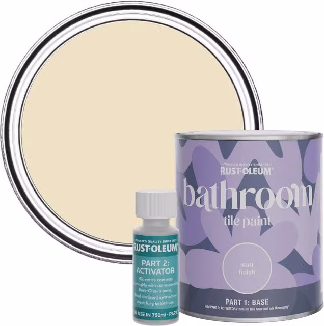 Rust-Oleum Bathroom Tile Paint in Matt Finish, Featherstone Beige, 0.75 l