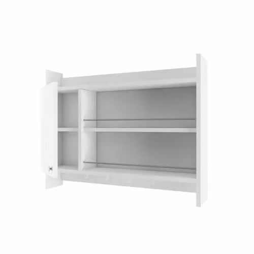 Calicosy KNERR White Wall-Mounted Kitchen Shelf, Width: 85 cm
