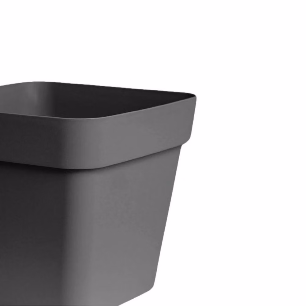 Lemon Pavilion Furniture and Decor Cleo Square Planter Tub, Black, W: 40 cm, D: 40 cm, H: 39 cm – 2