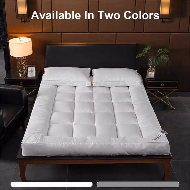 Hinsinc White Firm Hotel Quality Cot Mattress Topper, W/D/H: 120 x 60 x 10 cm – 1