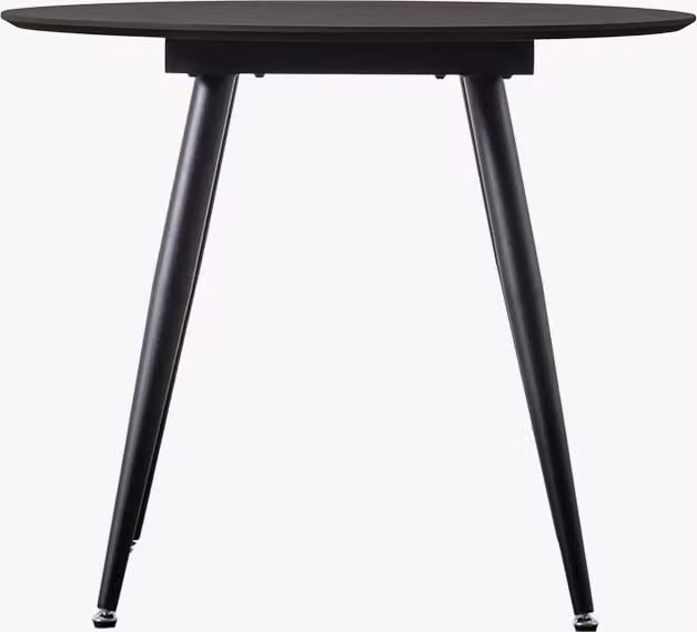 Perch & Parrow Round-Up Modern Round Dining Table in Matt Black