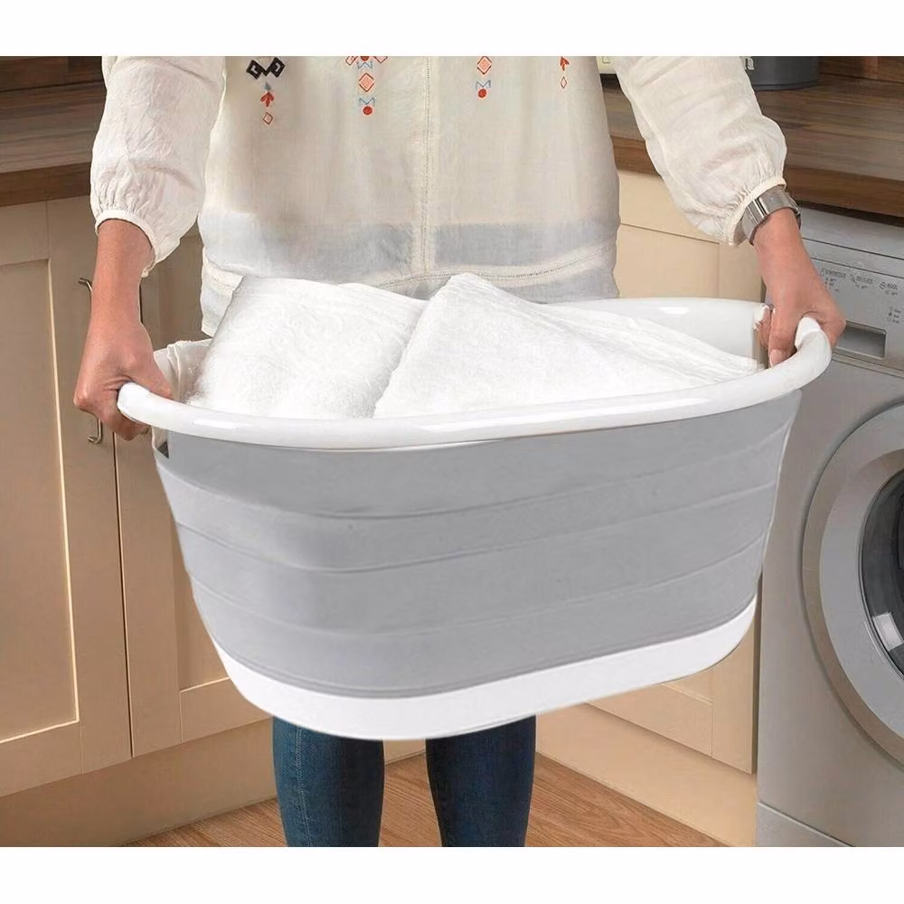 Havendro Collapsible Folding Laundry Basket in Grey – 2