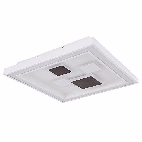 Netlighting Nolo White LED Semi Ceiling Light with Remote Control, Dimmable Timer and Tuya Smart Control